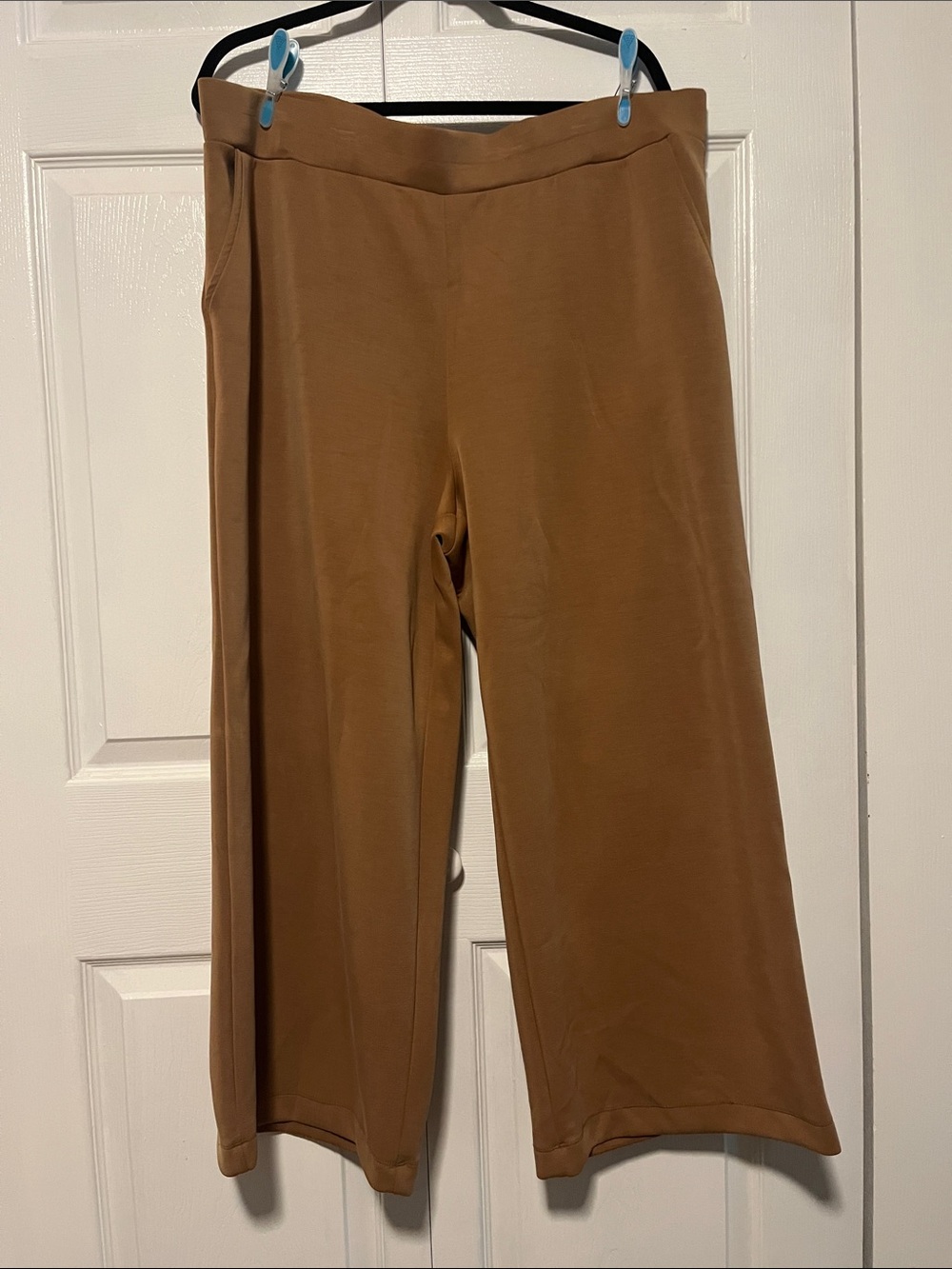 Cable & Gauge Wide Leg Pants in Brown